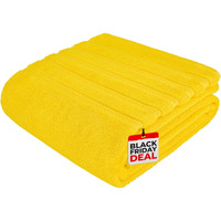 American Soft Linen Jumbo Large Bath Towels, 100% Turkish Cotton Bath Sheet 35 In 70 In, Bath Towel Sheets For Bathroom, Bath Sheet Towels, Yellow Bath Sheet