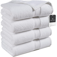 Lane Linen White Bath Sheets - 100% Cotton Extra Large Bath Towels, 4 Piece Bath Sheet Set, Zero Twist, Quick Dry, Soft Shower Towels, Absorbent Bathroom Towels, Hotel Spa Quality, 35 X 66 Inch