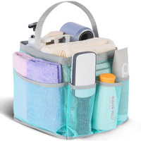Eudele Mesh Shower Caddy Portable For College Dorm Room Essentials,Portable Shower Caddy Dorm With 8-Pocket Large Capacity,Shower Bag For Beach,Swimming,Gym,Travel Essentials