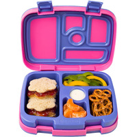 Bentgo    Kids Brights Bento-Style 5-Compartment Lunch Box - Ideal Portion Sizes For Ages 3 To 7 - Leak-Proof, Drop-Proof, Dishwasher Safe, Bpa-Free, & Made With Food-Safe Materials (Fuchsia)