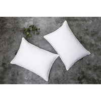 Snug&Cozy Grey Goose Feather Down Pillows For Sleeping(2 Pack)- Standard Size(20In   26In), Goose Feather&Down Filling, 100% Cotton Cover, 100% Down Proof, Machine Wash, White