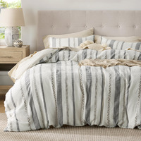 Bedsure Waffle Weave Duvet Cover King - 100% Cotton Boho Duvet Cover With 2 Pillowcases - Cream White Textured Comforter Cover With Zipper Closure (King, 104""X90"")
