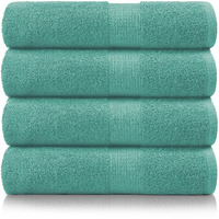 Lane Linen Bath Sheets Bathroom Towel Set- 4 Pack 100% Cotton Extra Large Bath Towels, Oversized Bath Towels, Luxury Bath Towels Bathroom Set, Shower Towels Bath Towel Sets For Bathroom, 35X66 - Teal