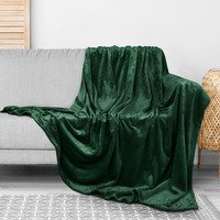 Utopia Bedding Fleece Blanket Throw Size Forest Green 300Gsm Luxury Blanket For Couch Sofa Bed Anti-Static Fuzzy Soft Blanket Microfiber (60X50 Inches)