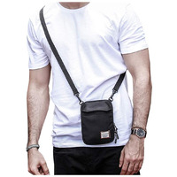 Small Crossbody Shoulder Bag For Men, Mini Messenger Bag For Cell Phone Travel Outdoor Hiking , Neck Pouch Passport Wallet With Adjustable And Removable Strap