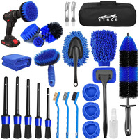 26Pcs Car Detailing Brush Set, Car Detailing Kit, Car Detailing Brushes, Car Cleaning Kit, Car Windshield Cleaning Tool, Professional Car Care Kit - Car Wash Brush Kit For Interior Exterior Wheels