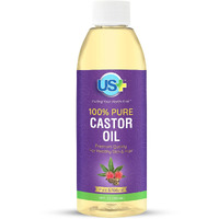 10Oz Us+ 100% Pure Castor Oil - Cold-Pressed, Unrefined, Hexane-Free - Usp Grade - Premium Quality For Healthy Skin & Hair