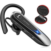 Link Dream Bluetooth Earpiece Wireless Cvc8.0 Headset For Cell Phone Dual Mic Noise Canceling Handsfree Phone Earpiece With Mute 20Hrs Talk Time 180 Days Standby For Iphone Android Home Office Driving
