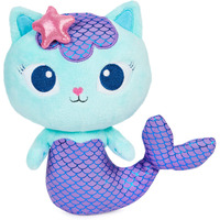Gabby's Dollhouse, 8-Inch Mercat Purr-Ific Plush Toy, Kids Toys For Ages 3 And Up