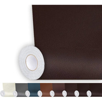 Shagoom Leather Repair Patch, 17X79 Inch Repair Patch Self Adhesive Waterproof, Diy Large Leather Patches For Couches, Furniture, Kitchen Cabinets, Wall (17X79 Inch, Dark Brown)