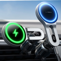 Lisen For 15W Magsafe Car Mount Charger [No More Heating] Iphone Wireless Car Charger Magnetic Phone Holder Mount, Car Phone Holder For Vent Fit Iphone 15 Pro Plus Max 14 13 12 Magsafe Case