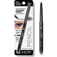Revlon Pencil Eyeliner, Colorstay Eye Makeup With Built-In Sharpener, Waterproof, Smudge-Proof, Longwearing With Ultra-Fine Tip, 204 Charcoal, 0.01 Oz