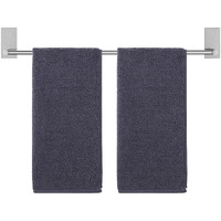 Kes Self Adhesive Towel Bar, No Drill Towel Bar 24-Inch For Bathroom Towel Hangers Stick On Sticky Towel Holder Sus304 Stainless Steel Rustproof Brushed Finish, A7000S60B-2