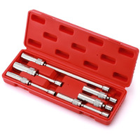 Casoman 6Pcs 3/8-Inch Drive Magnetic Swivel Spark Plug Socket Set, Include 9/16-Inch, 5/8-Inch, 13/16-Inch, 14Mm Socket, Length: 4-Inch, 6-Inch, 11-Inch, 12-Point, Cr-V