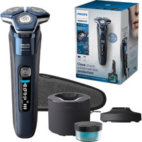 Philips Norelco Shaver 7800, Rechargeable Wet & Dry Electric Shaver With Senseiq Technology, Quick Clean Pod, Charging Stand, Travel Case And Pop-Up Trimmer, S7885/85