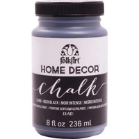 Folkart 34169 Home Dcor Acrylic Chalk Furniture & Craft Paint In Assorted Colors, 8 Ounce, Rich Black