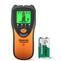 Mecurate Stud Finder Wall Scanner Sensor - 5 In 1 Electronic Stud With Lcd Display & Audio Alarm For Wood Ac Live Wire Metal Studs Detection Joist Pipe