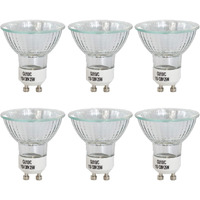 Serbion Light Bulbs For Candle Lamp - 25 Watt Light Bulbs - Gu10 Halogen For Candle Warmer Wax Melter- Dimmable Light - Warm White, 6 Packs