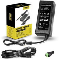 12V 5A Power Supply For Led Strip Lights, 60W Power Adapter, 120V Ac To 12V Dc Transformer (Pack Of 1)