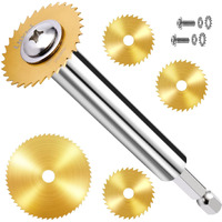 Litkiwi Pvc Pipe Inside Cutter(4Pcs Titanium Coating Saw Blades) With 1/4"" Hex Shank,Plumbing Inside Cutter Internal Plastic Abs Pipe Cutter,1-1/4"" & 1-3/4"" Or Larger Diameter