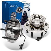 Detroit Axle - 4Wd Front Wheel Bearing Hubs For Chevy Gmc Silverado Suburban Sierra Yukon Xl 1500 Tahoe Avalanche Cadillac Escalade Esv Ext Wheel Bearing And Hubs Assembly Set, Pair Hubs Replacement