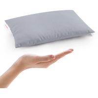 Pro Goleem Small Pillow 11??X6??X2.5?? Small Pillows For Sleeping And Traveling Mini Pillow With Name Tag Tiny Pillow For Kids Baby Pillow Neck Lumbar Knee Nap Pillow Pet Pillow, Gray