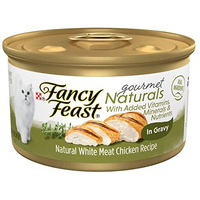 Purina Fancy Feast Wet Cat Food Gourmet Naturals White Meat Chicken Recipe In Wet Cat Food Gravy - 3 Oz. Can