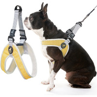 Gooby Simple Step In Iii Harness - Yellow, Medium - Small Dog Harness With Scratch Resistant Outer Vest - Soft Inner Mesh Harness For Small, Medium Dogs