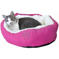Evelots Cat Bed, Dog Beds For Small Dogs, Round Cat Beds For Indoor Cats, Warm & Cozy Washable, Removable Cushion, Assorted Colors