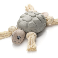 Sedioso Dog Toy Large Breed, Dog Rubber Turtle Toy, Dog Treat Dispensing Toy, Dog Squeaky Toy, Aggressive Dog Chew Toy For Middle, Large Dogs (Multifunctional Series, Grey)