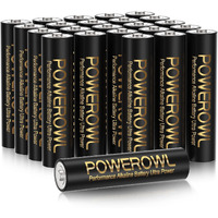 Powerowl High-Capacity Alkaline Aa Batteries 24 Pack, 1.5V Long Lasting Double A Battery, 10-Year Shelf Life