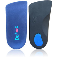 Dr. Foot's 3/4 Length Orthotics Insoles - Best Insoles For Corrects Over-Pronation, Fallen Arches, Fat Feet - Plantar Fasciitis, Heel Spurs And Other Foot Conditions -1 Pair(L - W11-12.5  M9.5-11)