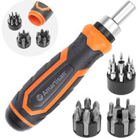 Amartisan 22 In 1 Ratchet Screwdriver Set, Precision Multi-Bit Ratchet Screw Drivers, Slotted/Philips/Pozi/Torx