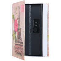 Kyodoled Diversion Book Safe With Combination Lock,Money Hiding Box,Safe Secret Hidden Metal Lock Box,Collection Box,9.5"" X 6.2"" X 2 .2"",France