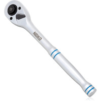 Neiko 03117A 1/2 Inch Ratchet Wrench, 100-Tooth Reversible Ratchet, 3.6 Degree, Quick Release 1/2 Drive Ratchet, 10"" Long Handle Ratchet, Oval Head Socket Wrench, Cr-V Steel Half Inch Rachet Wrench