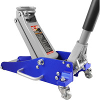 Big Red T815016L Torin Hydraulic Low Profile Aluminum And Steel Racing Floor Jack With Dual Piston Quick Lift Pump, 1.5 Ton (3,000 Lb) Capacity, Blue