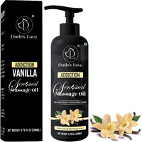Organic - Edible Vanilla Massage Oil For Couple - Blend With Natural Vanilla & Jasmine  Nourish & Moisturise Skin