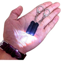 Nitefox E1 Smallest Super Tiny Keychain Flashlight, Mini Bright Key Ring Light Torch For Edc Emergency Dog Walking Sleeping Reading Gift For Student Kids Or Parents (E1-Steel Fire Color)
