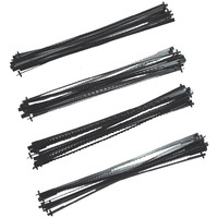 Foxbc 5-Inch Scroll Saw Blade Pin End Replacement For Wen 3921 3923, Dremel, Craftsman, Penn State, Delta, Ryobi And All 15In.And 16In.Scroll Saw For Wood, High Carbon Steel - 48 Pack