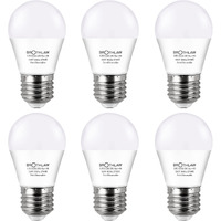 Brothlaw 25 Watt Equivalent Light Bulbs, A15 Led Bulb 3W E26 Base 2700K Warm White Low Watt Light Bulbs,Nightstand Light Bulb, Table Lamp Bulb, 6 Pack