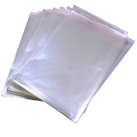 100 Pcs 12""X16"" Clear Cello Cellophane Bags Resealable Self Adhesive Sealing Plastic Apparel Bags For Packaging Clothing, T-Shirt, Brochure, Prints, Handicraft Scrapbook Papers Gift Treat Bags