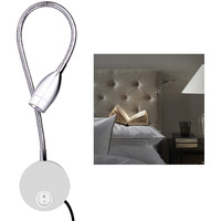 Plug In Wall Sconce, Wall Mount Book Lights For Reading In Bed, Minimalist Led Bedside Reading Lamp Bookshelf Display Lights (3W, Warm White)