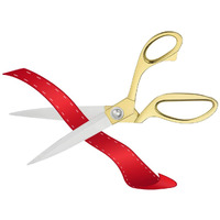 Ribbon Cutting Scissors Giant Scissors Large Scissors For Ribbon Cutting Ceremony Gold Scissors For Ribbon Cutting Professional Scissors For Fabric Heavy Duty Scissors For Cutting Plastic Cardboard