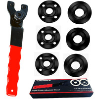 Angle Grinder Wrench Grinder Spanner Wrench Grinder Flange Nut 5/8-11 6 Pcs Compatible With Dewalt Milwaukee Metabo Makita Grinder Parts Bosch Ryobi Black Decker