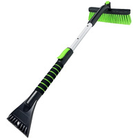 Seaaes Ice Scraper With Snow Brush For Car Windshield, Upgraded Extendable Snow Brush With Foam Grip For Truck Suv Vehicle Windows