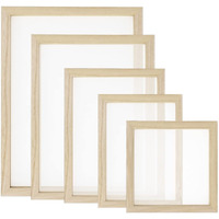 Worown 5 Size Wooden Paper Making Screen, Paper Making Mold, Wooden Paper Making Frame For Diy Paper Crafts