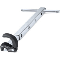 Duratech Telescoping Basin Wrench, Sink Wrench, Adjustable 3/8'' To 1-1/4'' Capacity Jaw With 10"" To 17"" Extendable Handle, For Tight Space