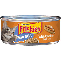 Purina Friskies Gravy Wet Cat Food, Shreds - (24) 5.5 Oz. Cans
