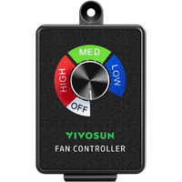 Vivosun Variable Speed Controller Cordless Vent Blower Speed Adjuster For Inline Duct Exhaust Fan