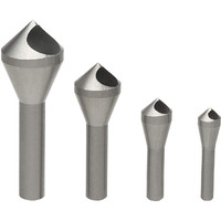Ocgig 4Pcs Countersink Chamfer Tool Hss(4241) Deburring Tool Set Metal Wood Drill Bits